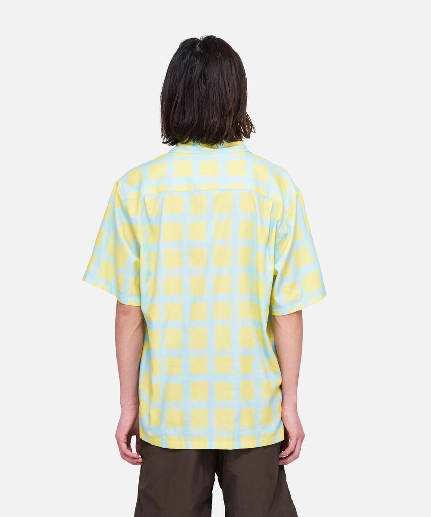 CHECKERD RAYON SHIRT,GLOW, large image number 6