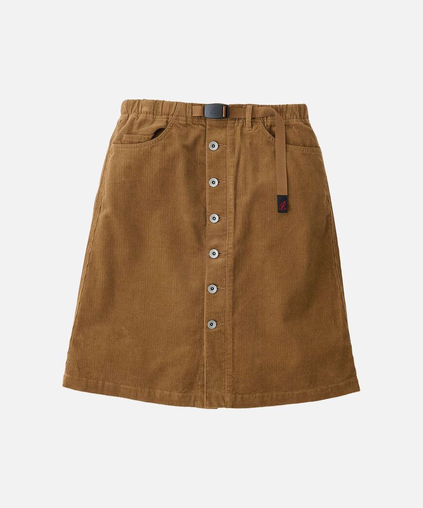 BUTTONED DOWN MIDI SKIRT,CAMEL, large image number 0