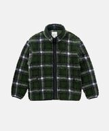SHADOW PLAID SHERPA JACKET,OLIVE SHADOW PLAID, small image number 0