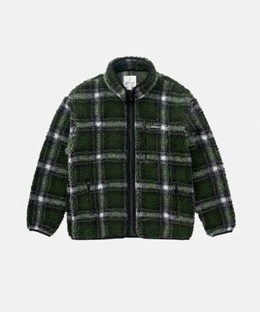 SHADOW PLAID SHERPA JACKET,, medium