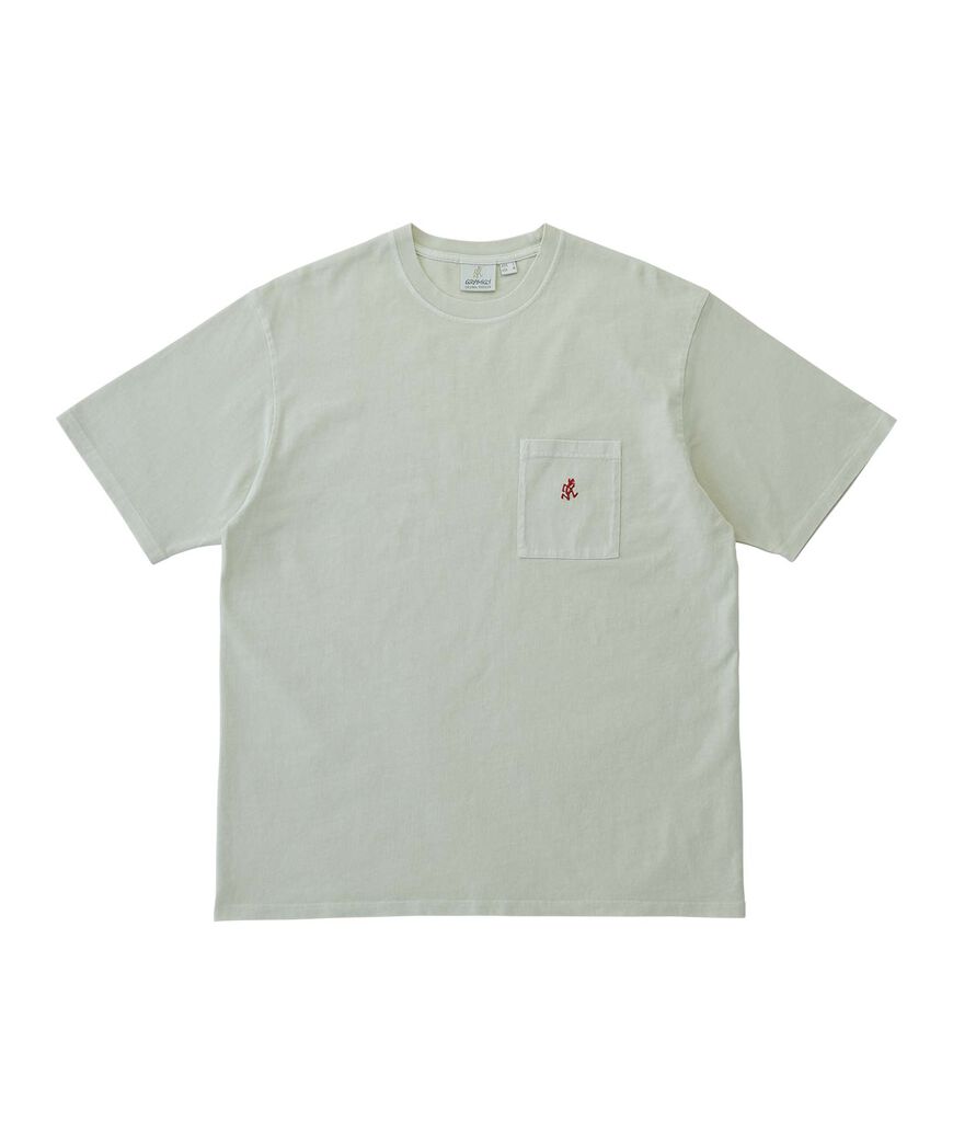 ONE POINT TEE PIGMENT DYED,NATURAL PIGMENT, large image number 0
