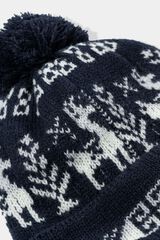 O.G HOCKEY TOUQUE,NAVY X BLUE, small image number 1