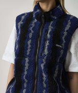 RIPPLE SHERPA VEST,NAVY RIPPLE, small image number 5