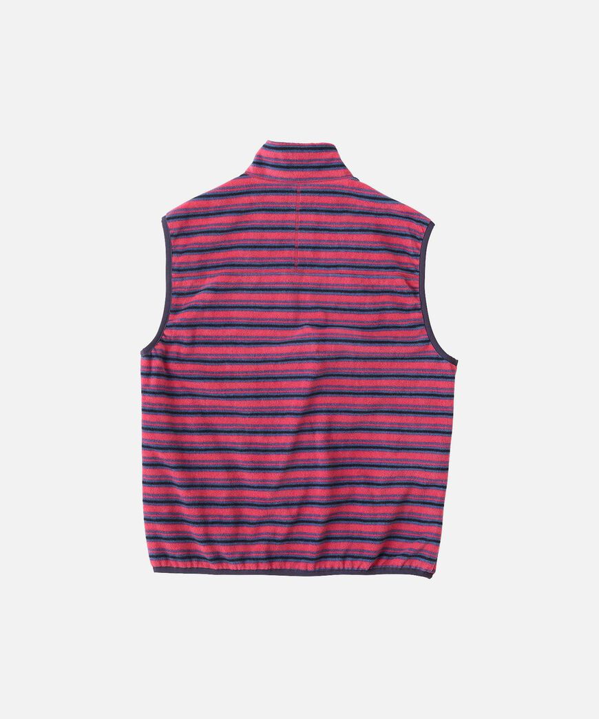 THERMAL FLEECE REVERSIBLE VEST,BERRY STRIPE, large image number 1