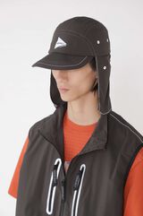 BRUSHED NYLON SUNSHADE CAP,CHARCOAL, small image number 8