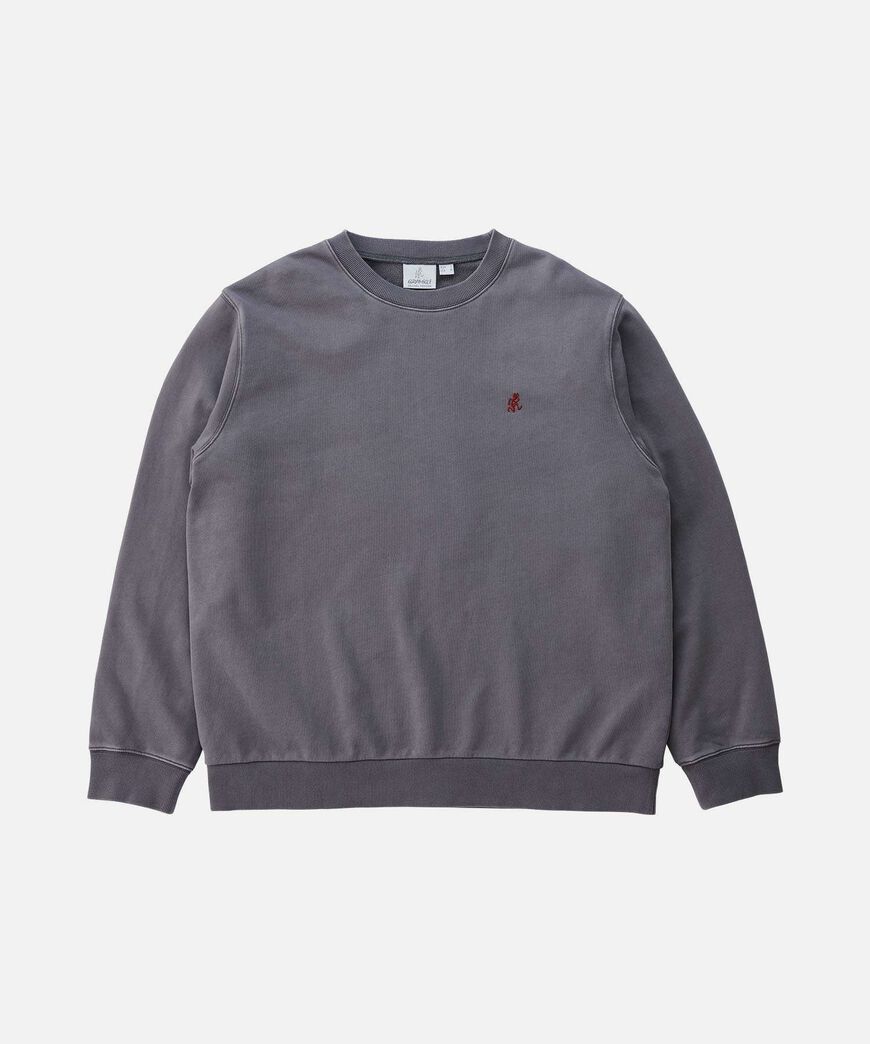 ONE POINT CREW SWEATSHIRT,CHARCOAL PIGMENT, large image number 0