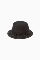 ZIGZAG STITCH HAT,BLACK, small image number 3