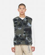JQ TAPE FLEECE VEST,CAMO, small image number 6