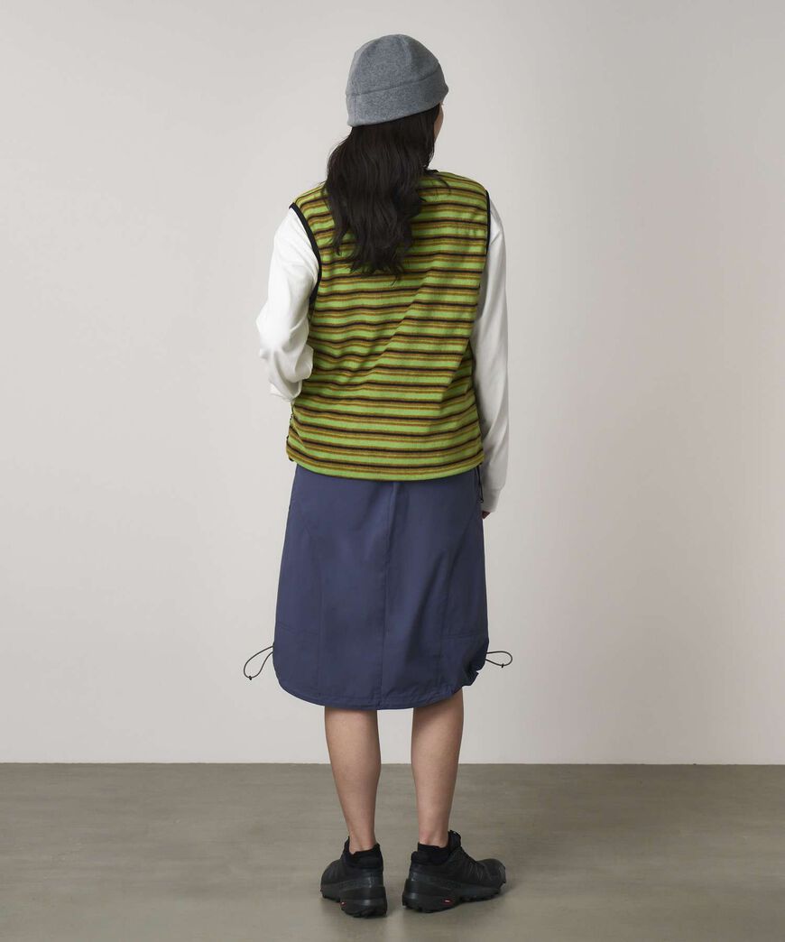 THERMAL FLEECE W'S PULLOVER,CHARTREUSE STRIPE, large image number 4