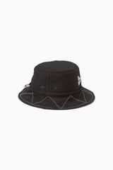 ZIGZAG STITCH HAT,BLACK, small image number 2