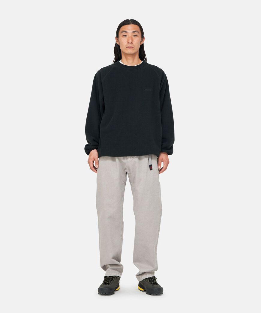 FLEECE RAGLAN CREW,BLACK, large image number 2