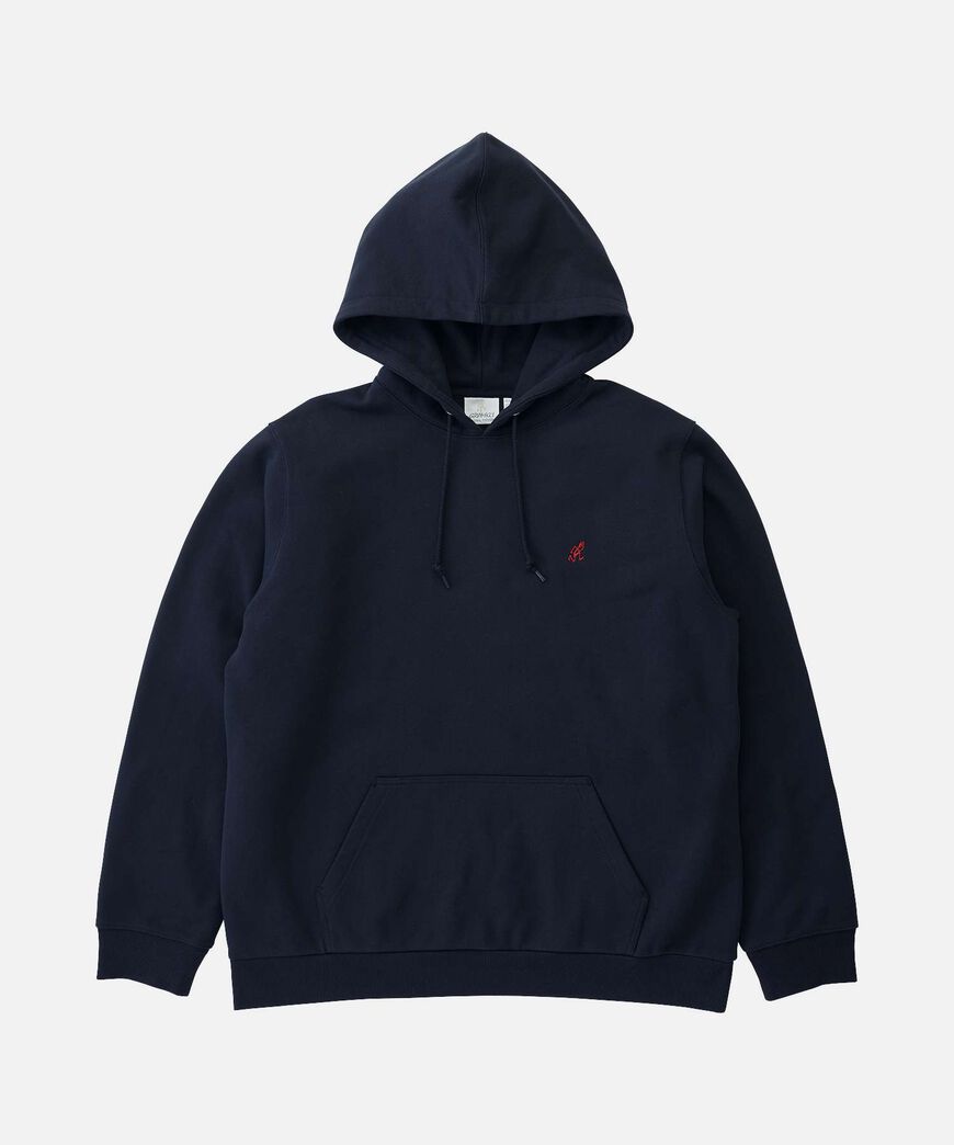 ONE POINT HOODED SWEATSHIRT,DARK NAVY, large image number 0
