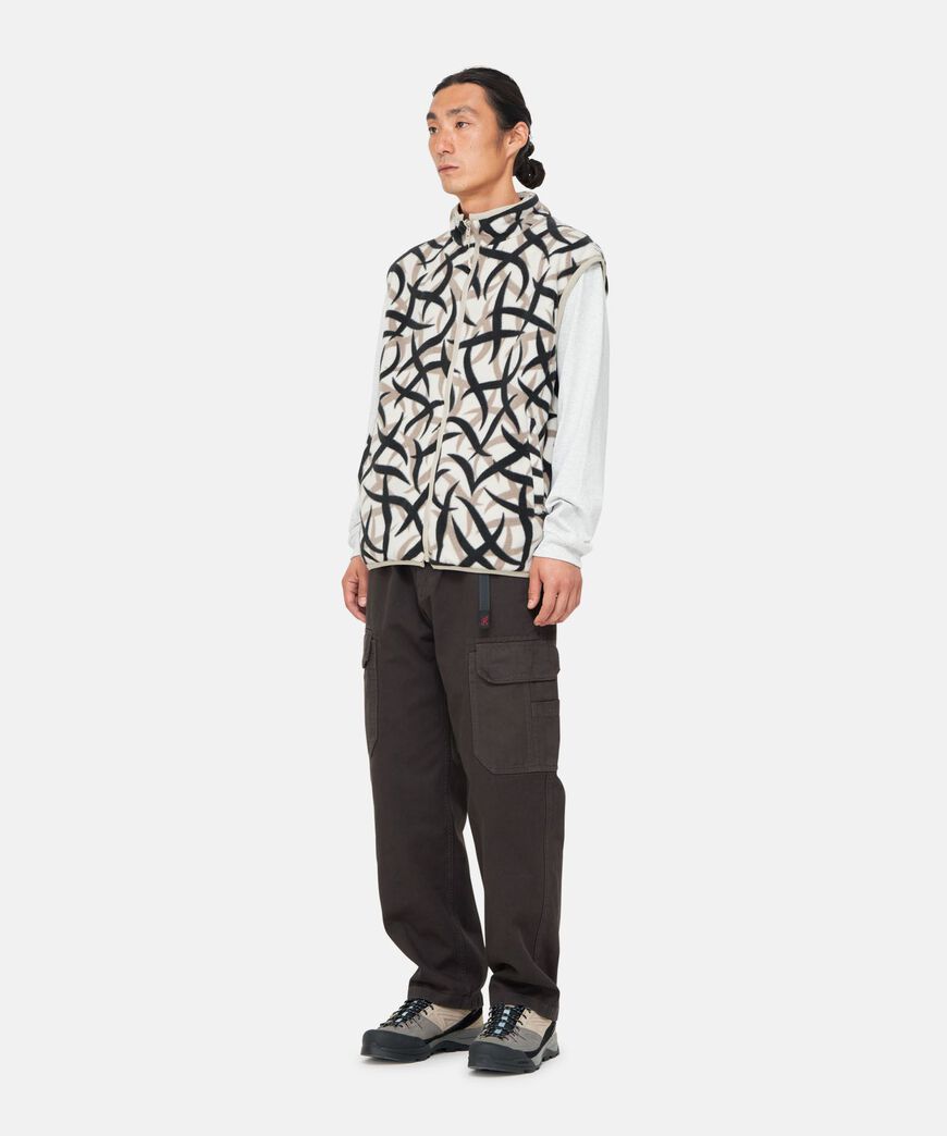 REVERSIBLE FLEECE VEST,BLACK, large image number 7