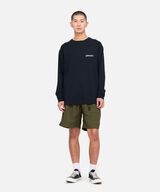 NYLON LOOSE SHORT,DEEP OLIVE, small image number 1