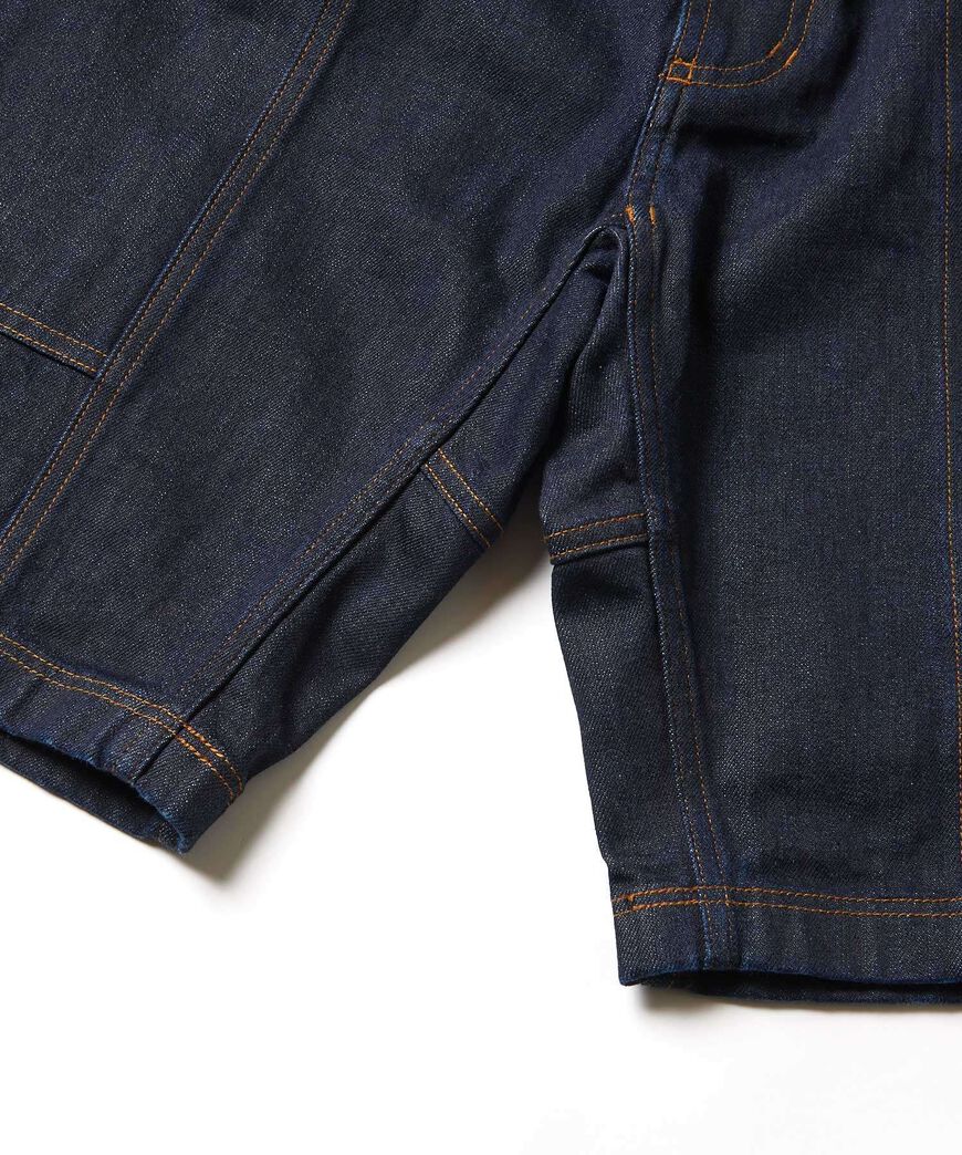 JAPANESE DENIM GADGET SHORT,INDIGO BLUE, large image number 9