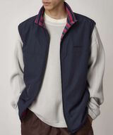 THERMAL FLEECE REVERSIBLE VEST,BERRY STRIPE, small image number 8