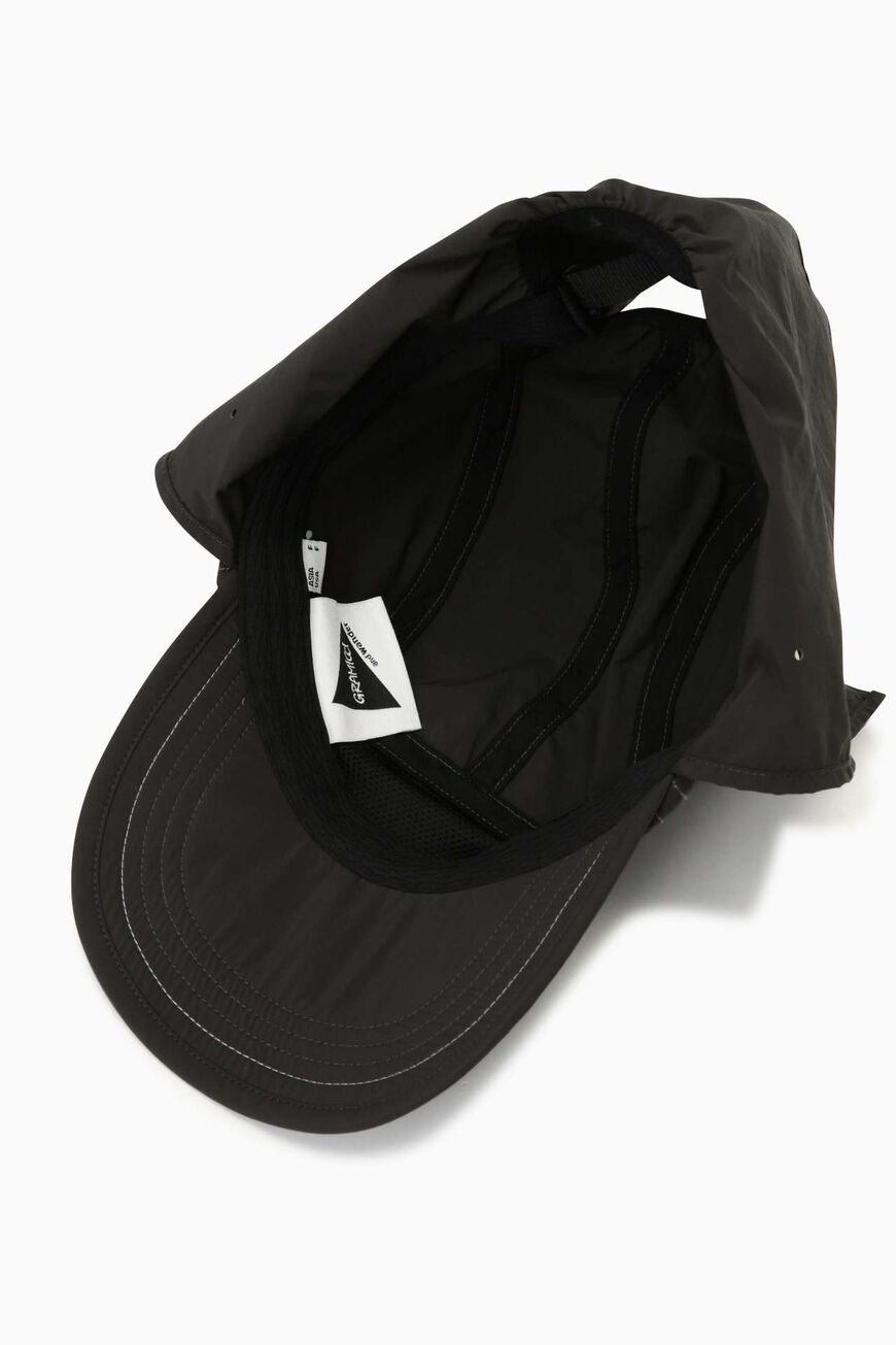 BRUSHED NYLON SUNSHADE CAP,CHARCOAL, large image number 7