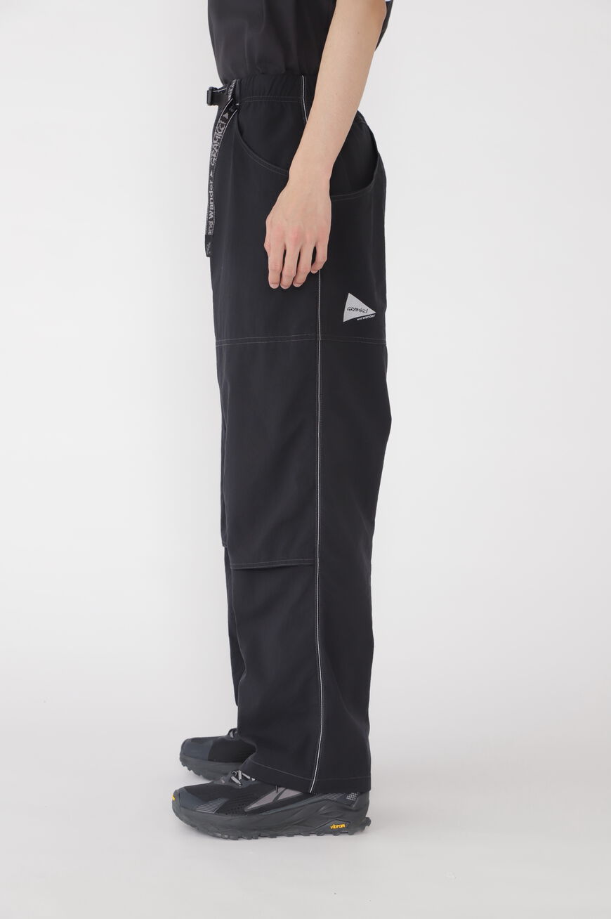 NYLON DOUBLE KNEE PANT,BLACK, large image number 6