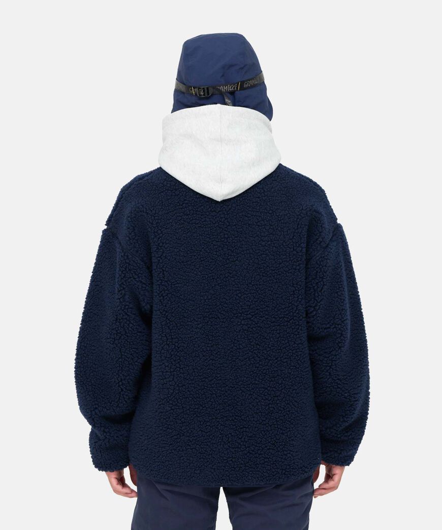 SHERPA JACKET,NAVY, large image number 6