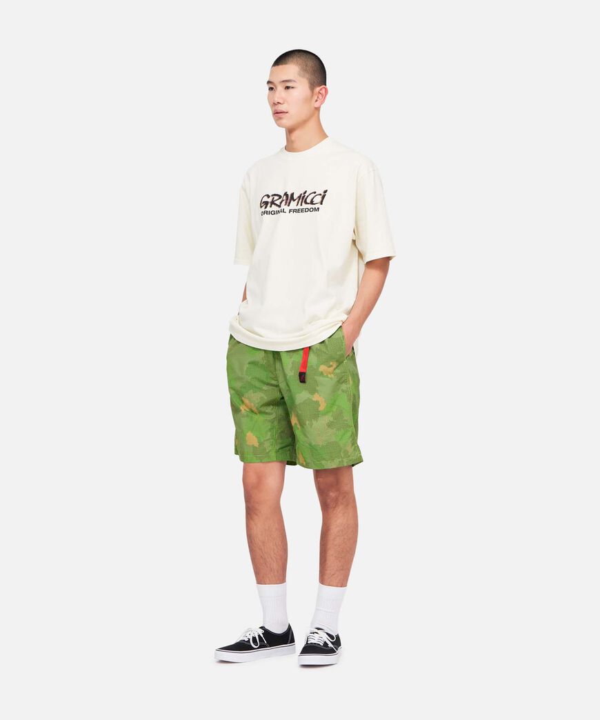 NYLON PACKABLE G-SHORT CAMO LEAF,CAMO LEAF, large image number 3