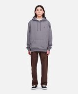 ONE POINT HOODED SWEATSHIRT,CHARCOAL PIGMENT, small image number 2