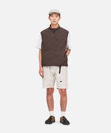 NYLON VEST,DEEP BROWN, small image number 1