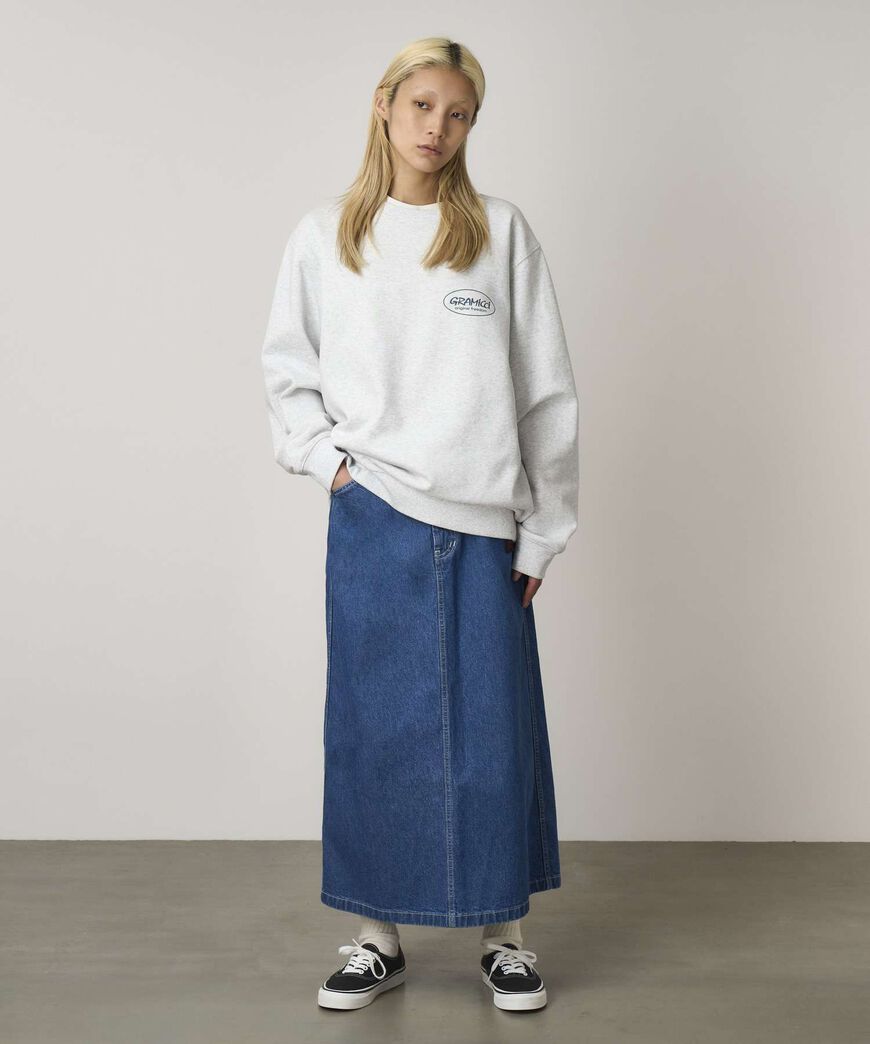 SUTTER DENIM SKIRT,LIGHT WASH, large image number 2