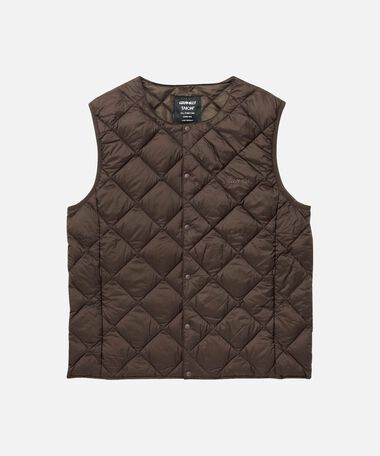 INNER DOWN VEST,DARK BROWN, medium