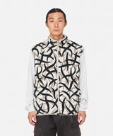 REVERSIBLE FLEECE VEST,BLACK, small image number 8