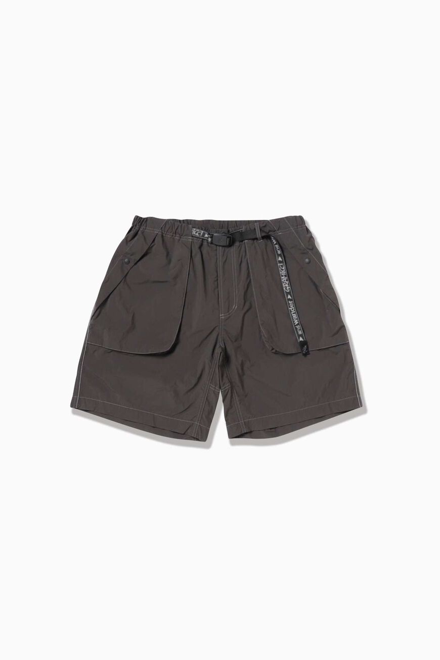 BRUSHED NYLON SHORT,CHARCOAL, large image number 0