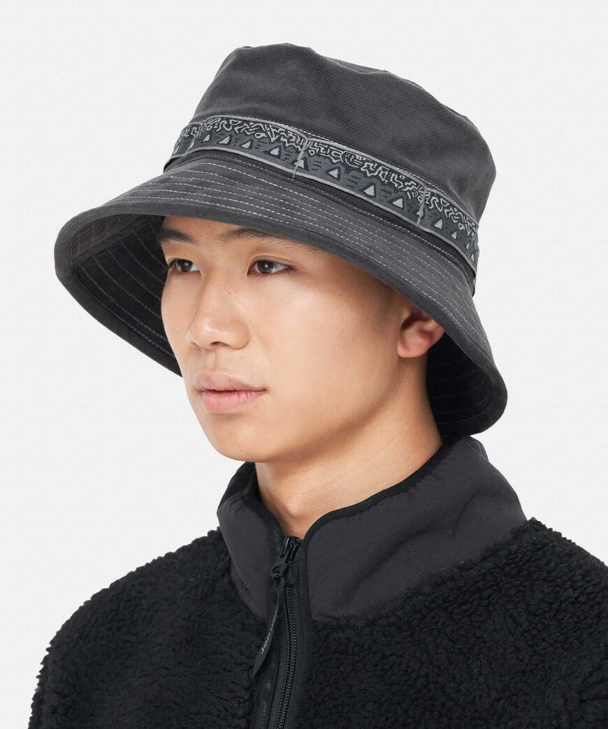 JQ TAPE CORDUROY HAT,CHARCOAL, large image number 4