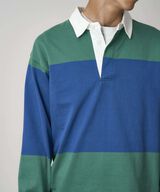 LANGDON RUGBY SHIRT,CERULEAN / EMERALD, small image number 5