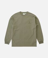 ONE POINT LOGO L/S TEE,KHAKI, small image number 0