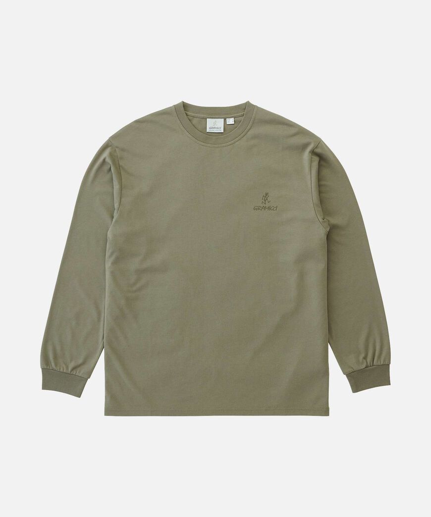 ONE POINT LOGO L/S TEE,KHAKI, large image number 0