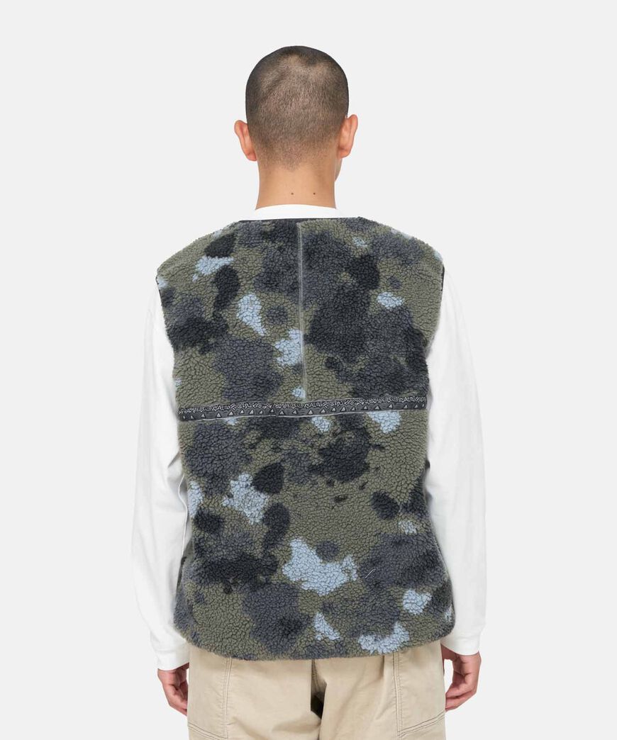 JQ TAPE FLEECE VEST,CAMO, large image number 7