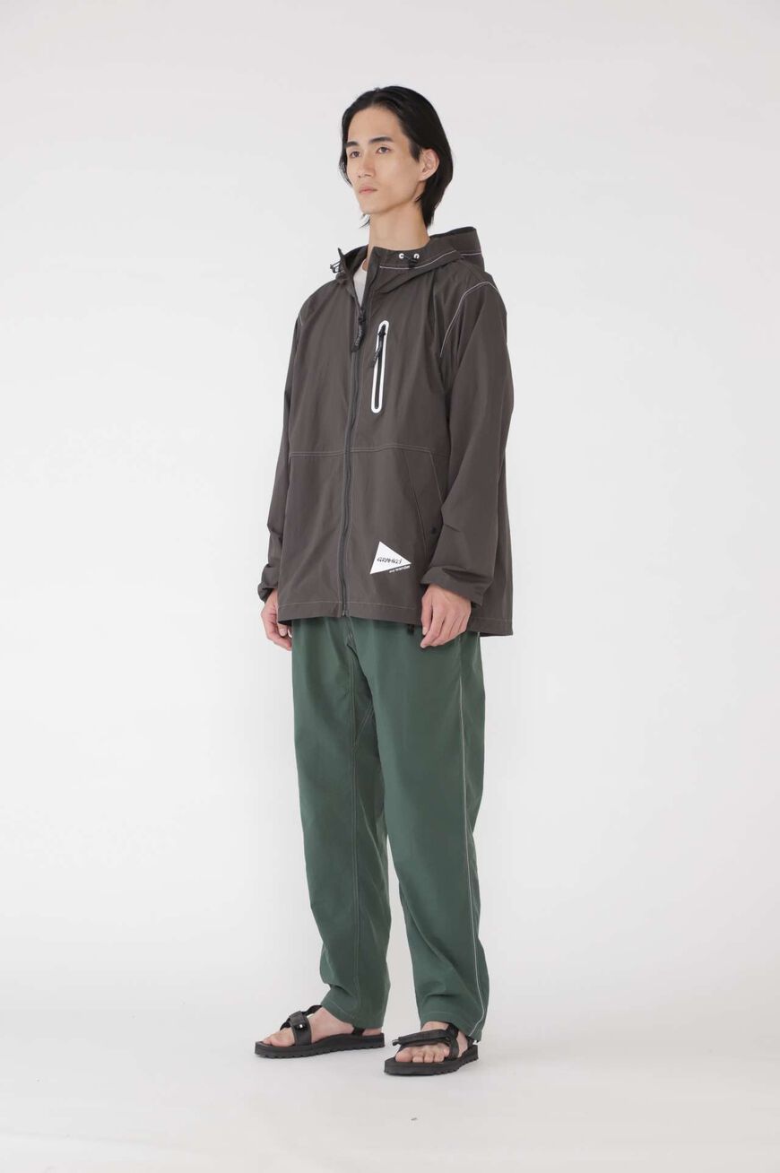 BRUSHED NYLON JACKET,CHARCOAL, large image number 5