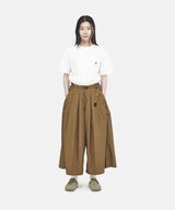 NYLON FLARE PANT,DEEP OLIVE, small image number 1
