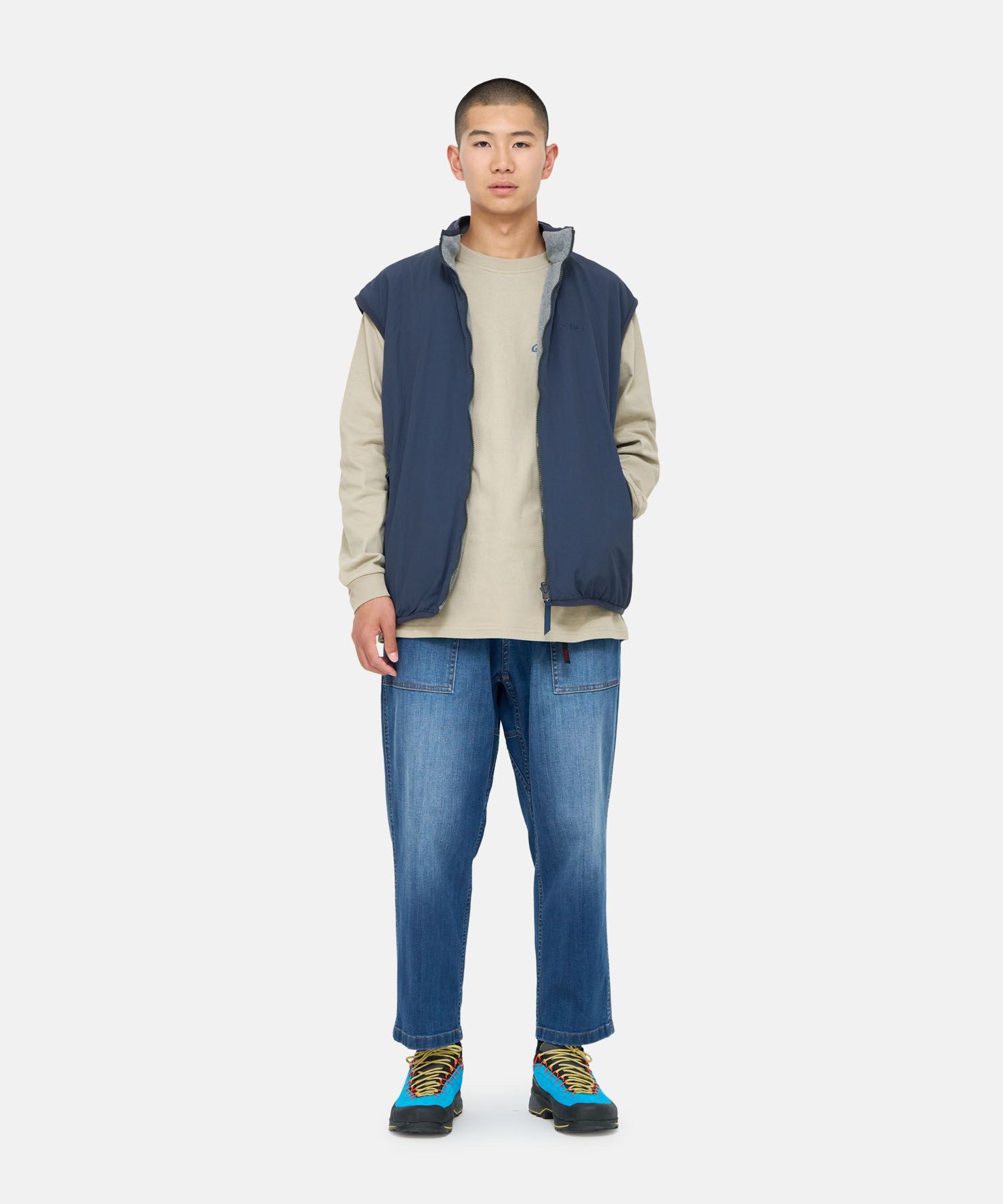 STRETCH DENIM LOOSE TAPERED PANT | GRAMICCI Official Global