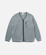 FLEECE CARDIGAN ZIP-UP,HEATHER CHARCOAL, small image number 0