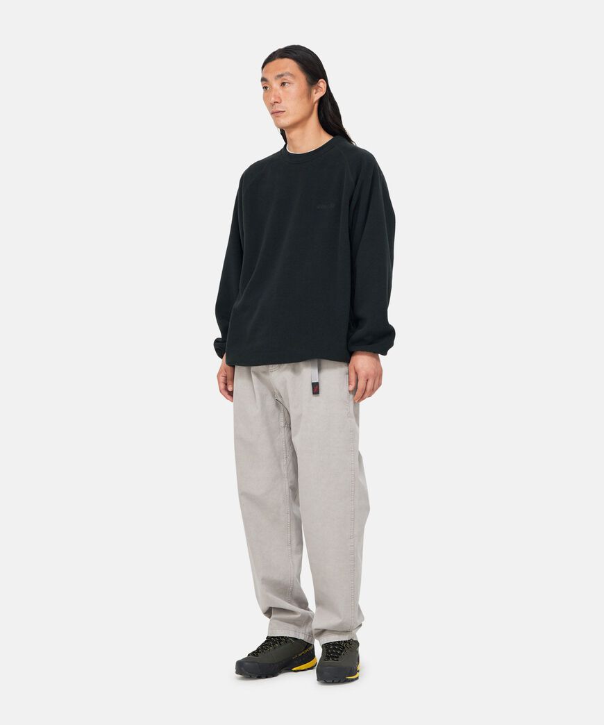 FLEECE RAGLAN CREW,BLACK, large image number 4