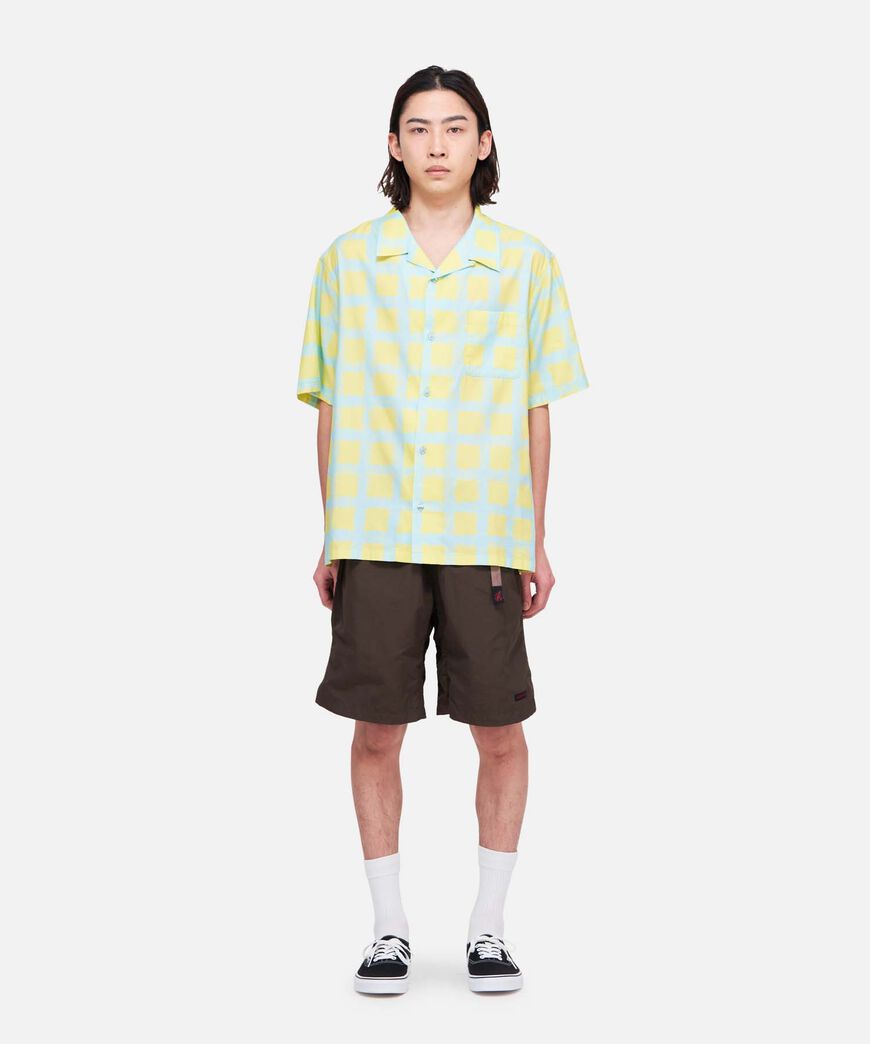 CHECKERD RAYON SHIRT,GLOW, large image number 2