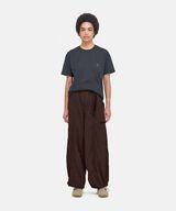 LOOSE BALLOON PANT,DEEP BROWN, small image number 2