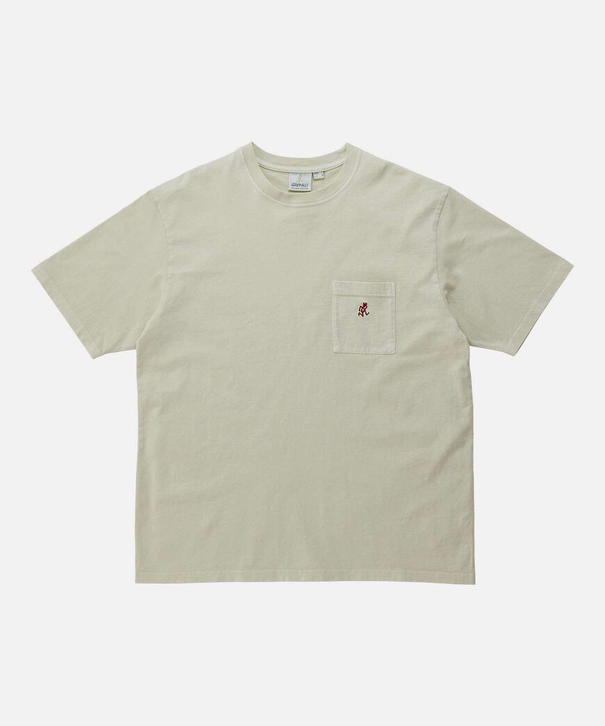 ONE POINT TEE PIGMENT DYED,NATURAL PIGMENT, large image number 0