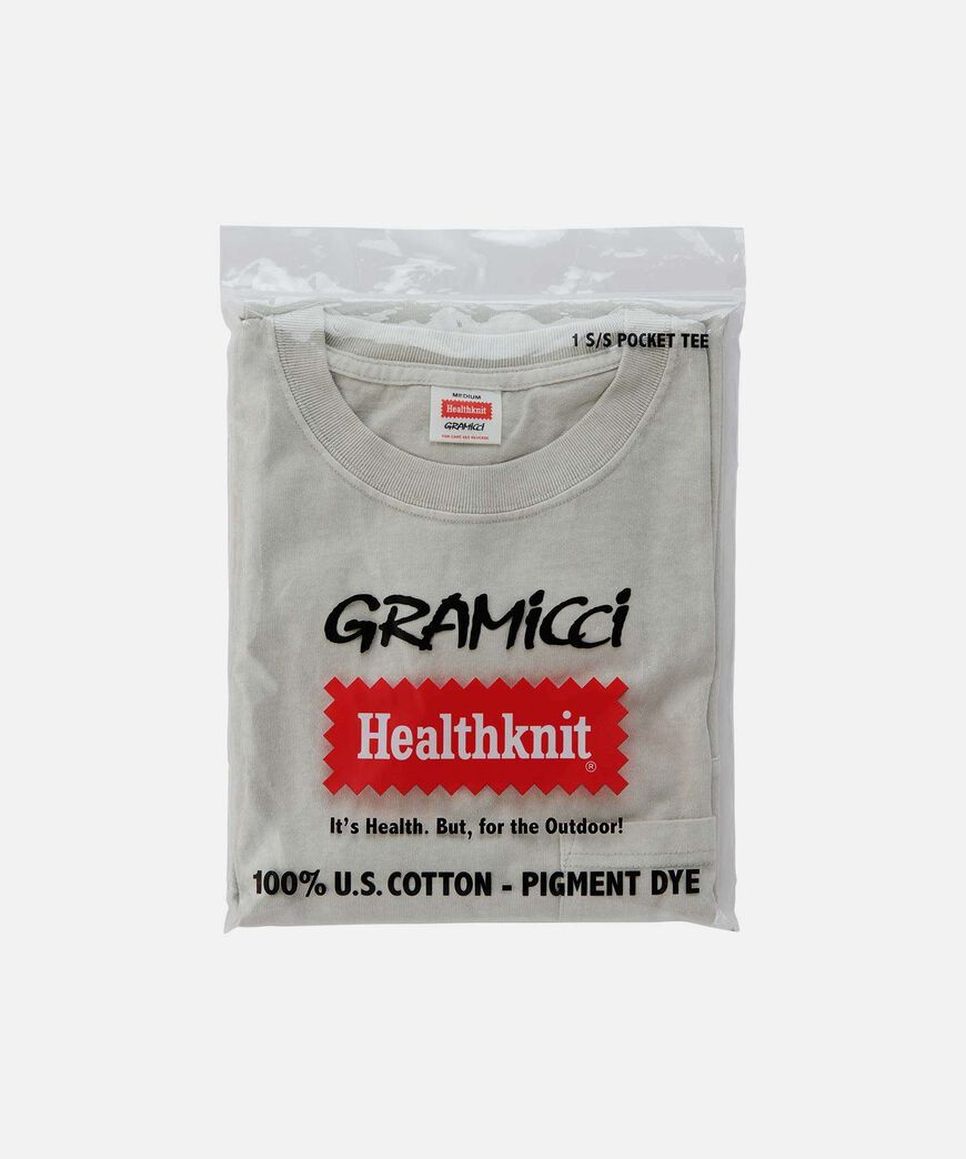 Healthknit S/S POCKET TEE,PIGMENT NATURAL, large image number 2