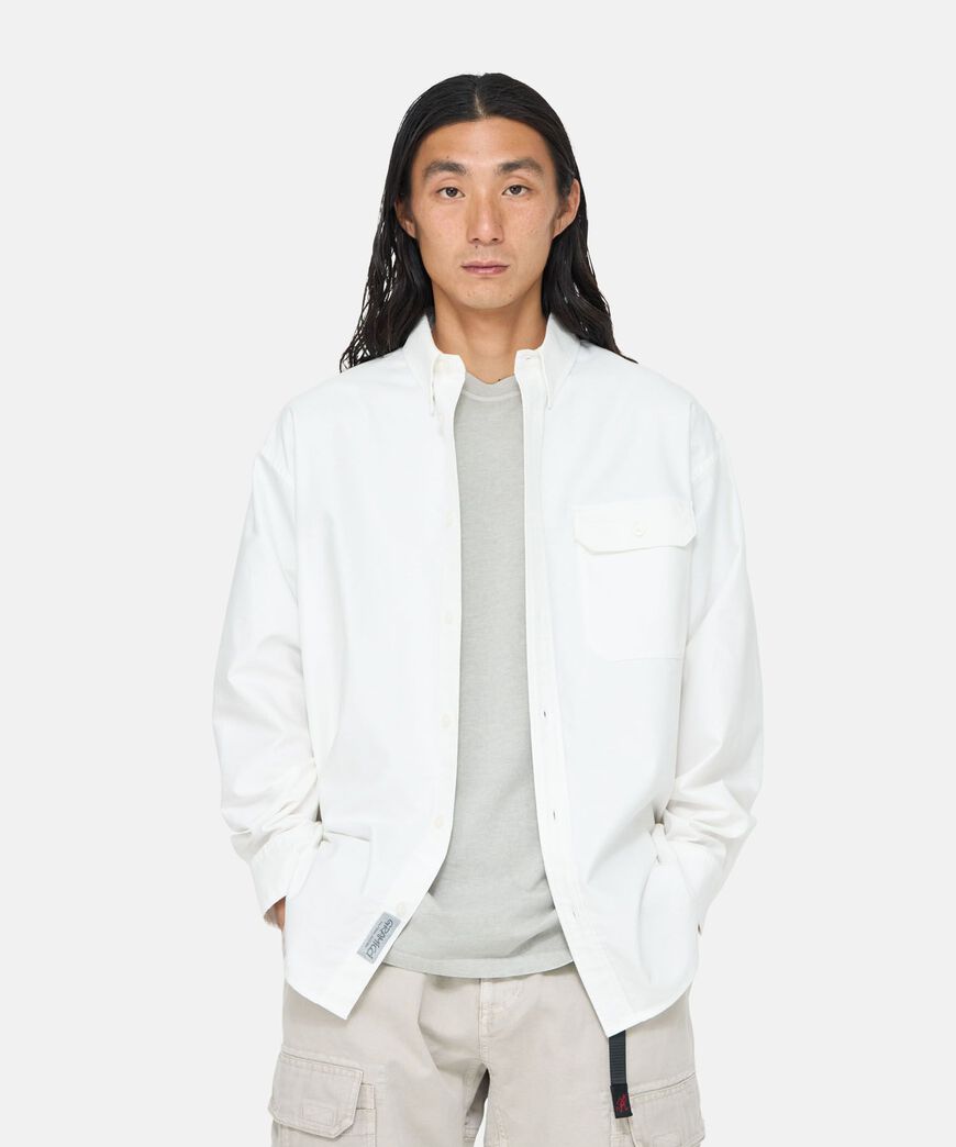 OXFORD BUTTON DOWN STANCE SHIRT,WHITE, large image number 8