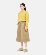 PANELED MIDI SKIRT,LAUREL, small image number 4