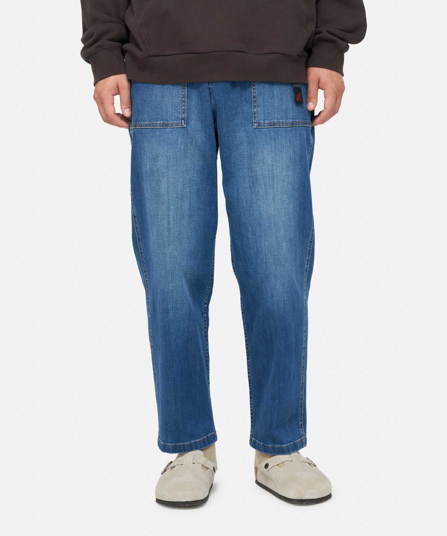 STRETCH DENIM LOOSE TAPERED RIDGE PANT | GRAMICCI Official Global Online  Store