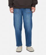 STRETCH DENIM LOOSE TAPERED RIDGE PANT,MEDIUM USED, small image number 4