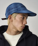 LONG BILL CAP,INDIGO CHECKERED PLAID, small image number 3