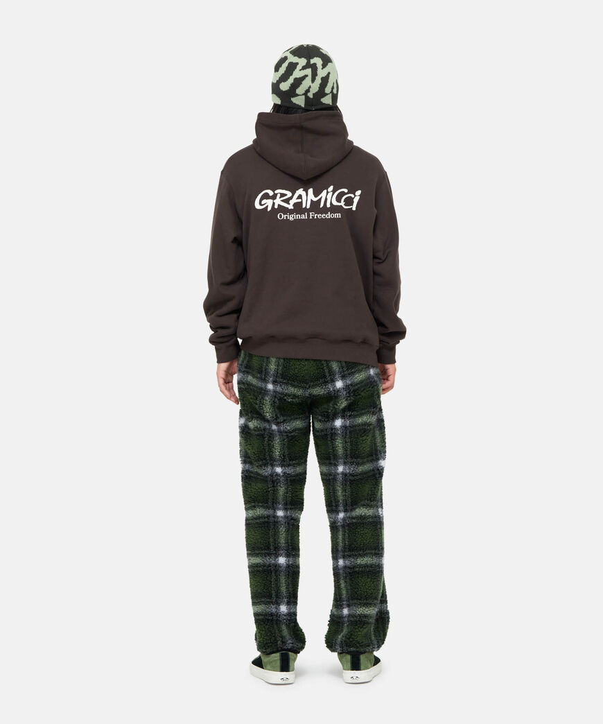 SHADOW PLAID SHERPA PANT,OLIVE SHADOW PLAID, large image number 3